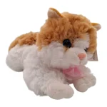 عروسک پرزی خوابیده گربه طول ۳۰ سانت