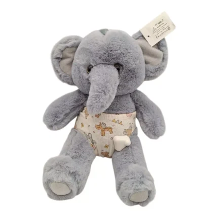 عروسک پرزی نوزاد فیل (قد ۴۰ سانت)