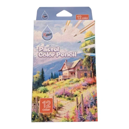 مداد رنگی پاستلی ۱۲ عددی Rain