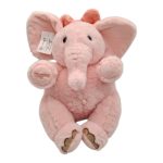 عروسک پرزی پاپیون دار فیل (قد ۲۵ سانت)