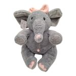 عروسک پرزی پاپیون دار فیل (قد ۲۵ سانت) - Image 2