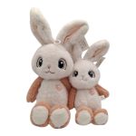 عروسک پرزی آویزدار خرگوش دو رنگ (قد ۶۰ سانت)